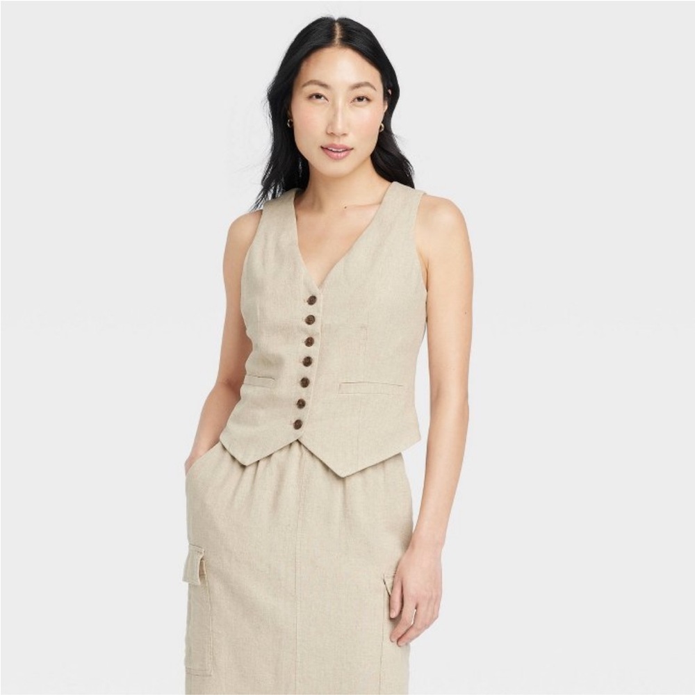 A New Day Target Brand Linen Vest